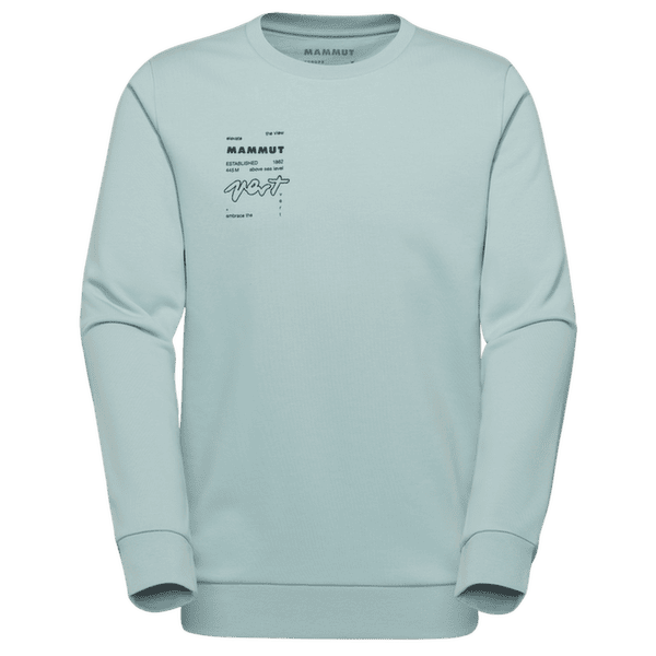 Mikina Mammut MAMMUT CORE ML CREW NECK MEN VERT nebla