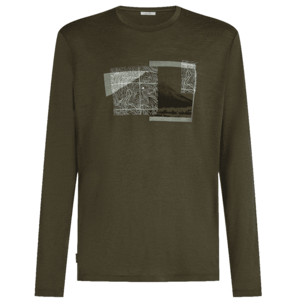 Tričko dlhý rukáv Icebreaker Merino 150 Tech Lite LS Tee Peak Balance Men DK LODEN