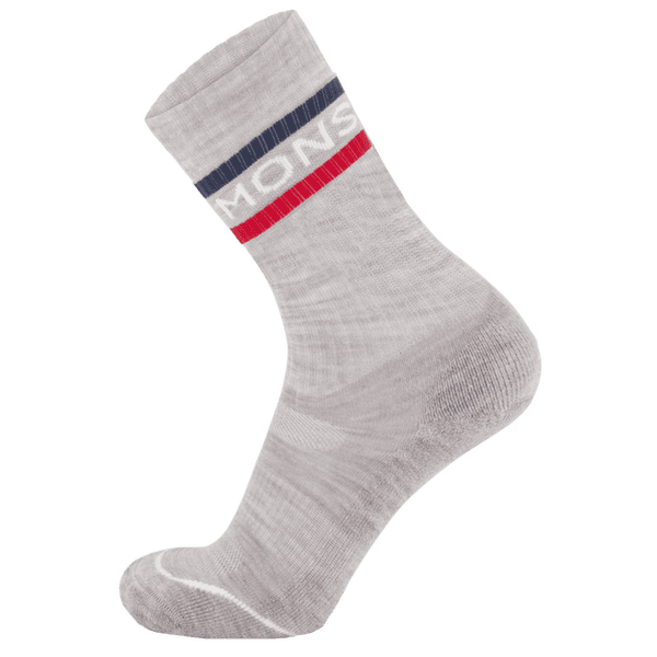 Ponožky Mons Royale Signature Crew Sock College Grey