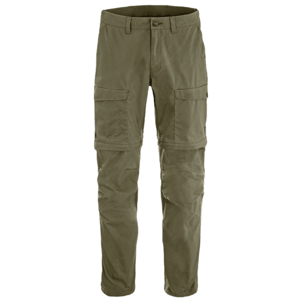 Nohavice Fjällräven ABISKO HYBRID TRAIL TROUSERS ZIP-OFF MEN Laurel Green