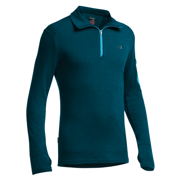 Tričko dlhý rukáv Icebreaker Apex LS Half Zip Mountain Icon Men Night/Aegean