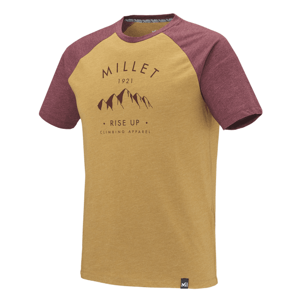 Triko krátký rukáv Millet Rise Up Climbing TS SS H CUMIN/H BURGUNDY