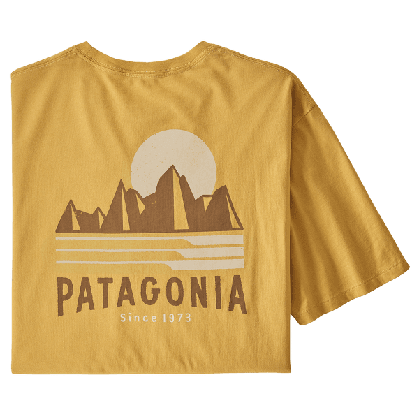 Triko krátký rukáv Patagonia Tube View Organic T-Shirt men Mountain Yellow
