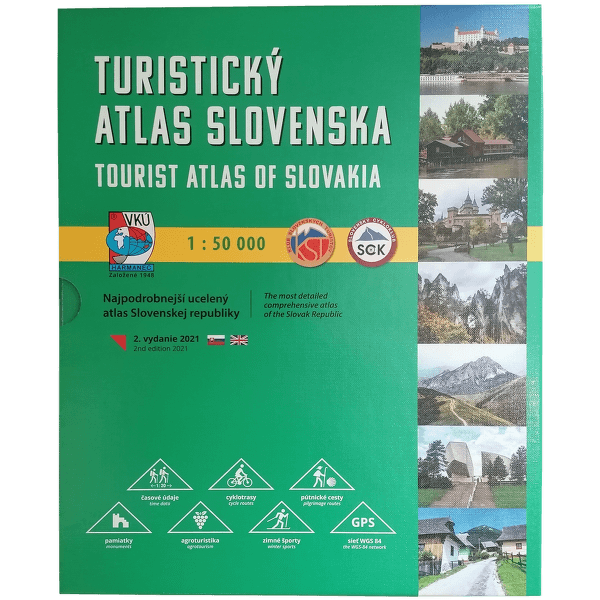Mapa TURISTICKÝ ATLAS SLOVENSKA