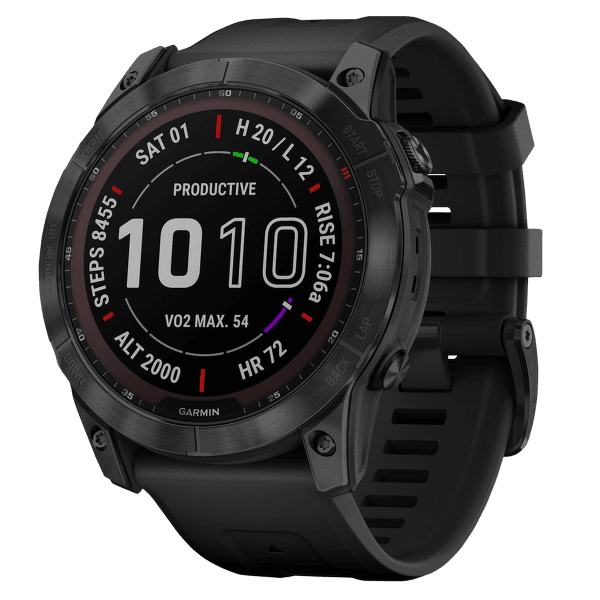 Hodinky Garmin fenix 7X Sapphire Solar Titan Black/Black Band