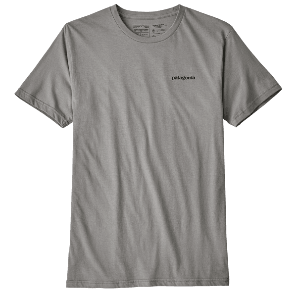 Triko krátký rukáv Patagonia P-6 Logo Organic T-Shirt Men Feather Grey
