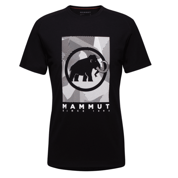 Tričko krátky rukáv Mammut Trovat T-Shirt Men black-white PRT2