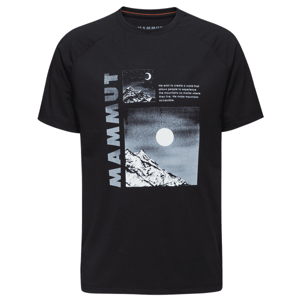 Tričko krátky rukáv Mammut Mountain T-Shirt Day and Night Men black 0001