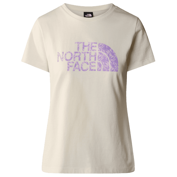 Tričko krátky rukáv The North Face S/S EASY TEE Women WHITE DUNE-ICY LILAC GARMENT FOLD PRINT
