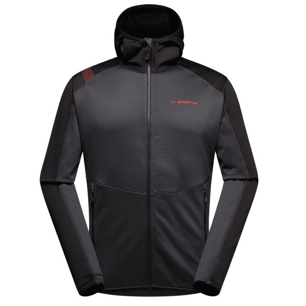 Mikina La Sportiva UPENDO HOODY Men Carbon/Cherry Tomato