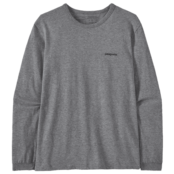 Triko dlouhý rukáv Patagonia Long-Sleeved P-6 Logo Women Gravel Heather