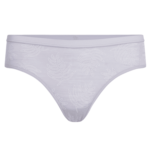 Kalhotky Icebreaker Merino 150 Siren Hipkini Fresh Ferns AOP Women GREY QUARTZ/SNOW/AOP