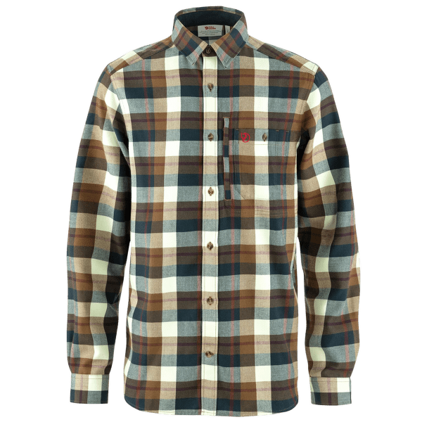 Košile dlouhý rukáv Fjällräven Fjallglim Shirt Men Wood Brown-Chalk White