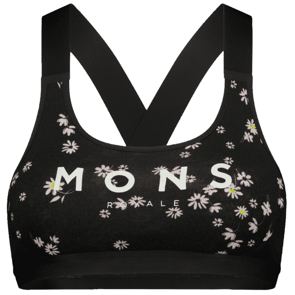 Podprsenka Mons Royale Stela X-Back Bra Women Black Daisy