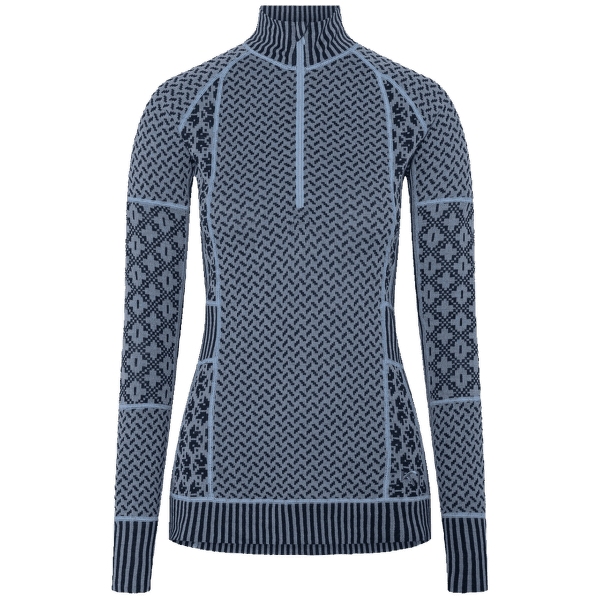 Triko dlouhý rukáv Kari Traa Smekker H/Z Women IRIS/PASTEL LIGHT BLUE