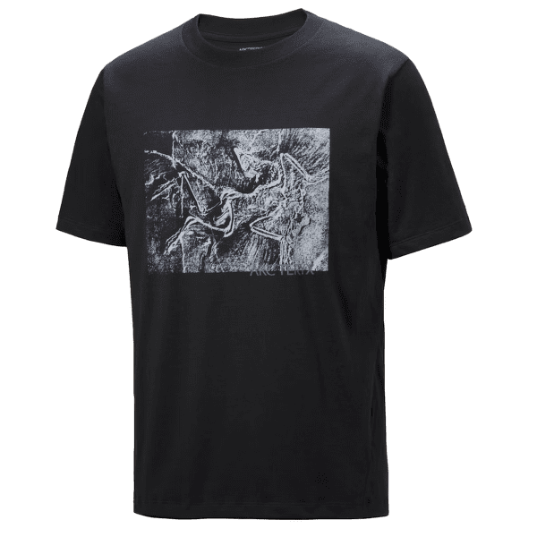 Tričko krátky rukáv Arcteryx Kragg Cotton Lithographica SS Men Black