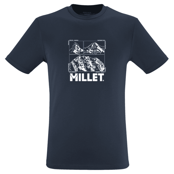 Tričko krátky rukáv Millet CHAMONIX LOGO TS SS Men SAPHIR NEW