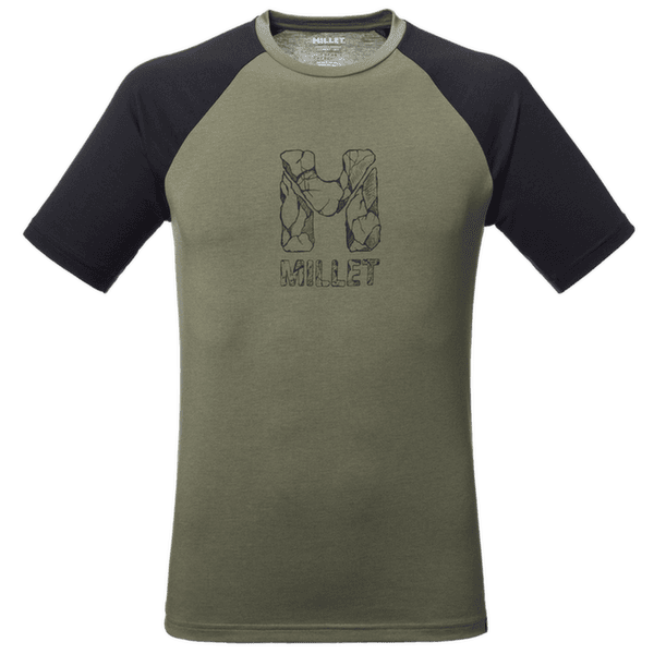 Tričko dlhý rukáv Millet CIMAI NATURAL TS SS Men GRAPE LEAF/BLACK