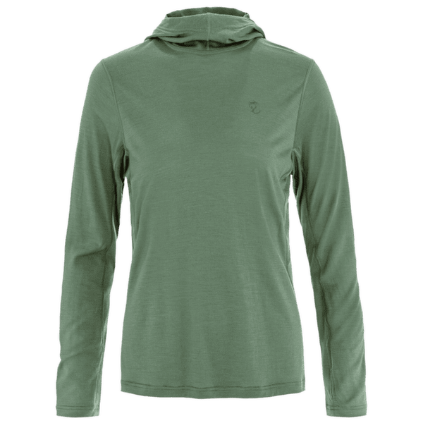Mikina Fjällräven ABISKO WOOL HOODIE WOMEN Patina Green