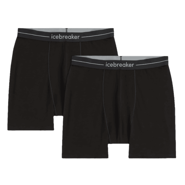 Boxerky Icebreaker Merino 150 Anatomica Boxers Men BLACK
