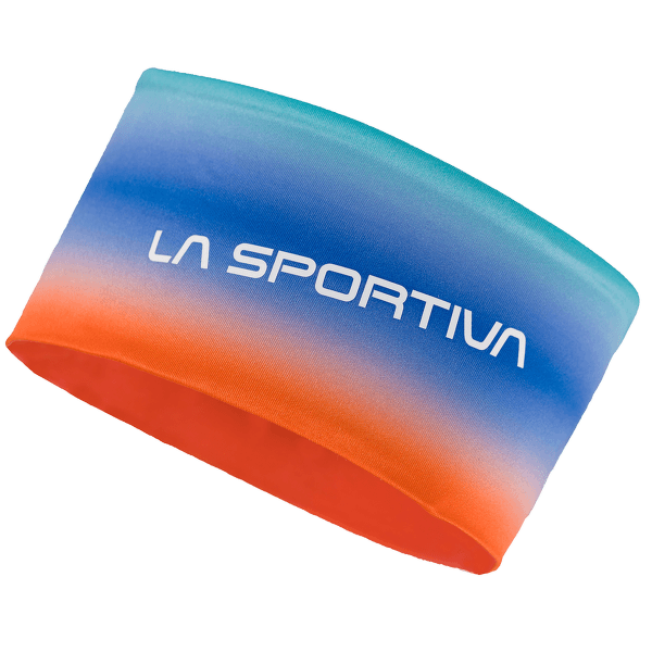Čelenka La Sportiva Fade Headband Aqua/Lily Orange
