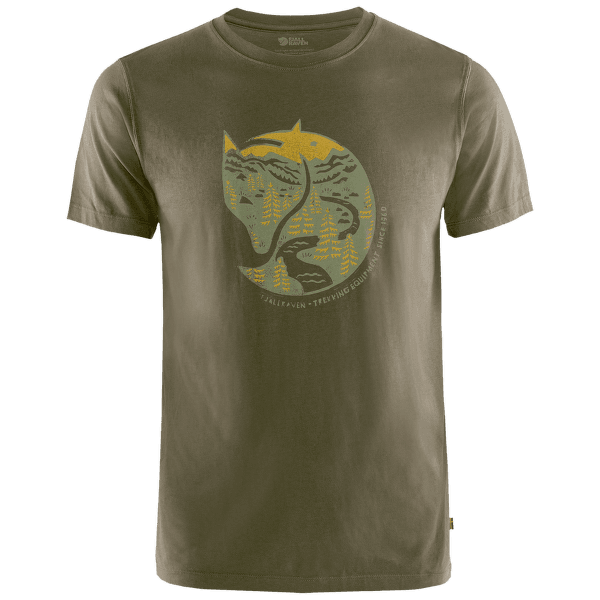 Triko krátký rukáv Fjällräven Arctic Fox T-Shirt Men Dark Olive