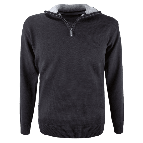 Pulóver (3/4 zapínanie) Kama Sweater 4105 black 110