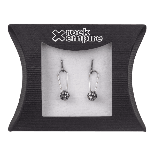 Reklamní předmět Rock Empire Silver earrings - knot starostříbrná