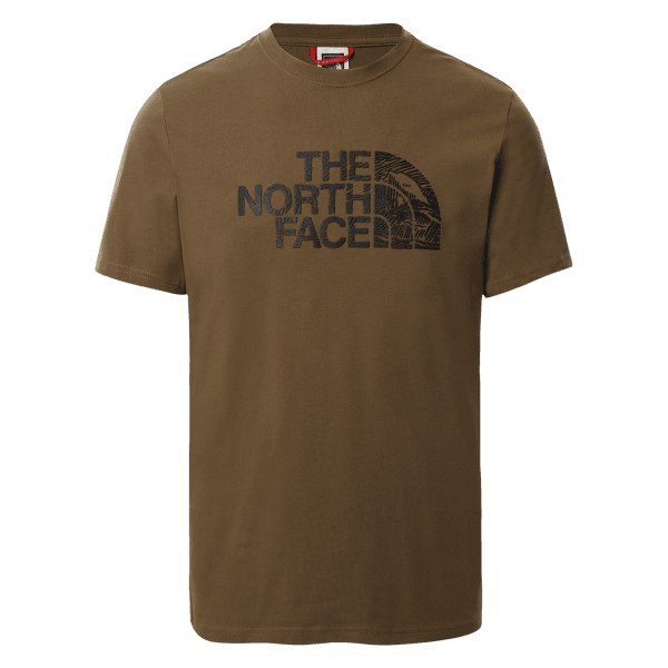 Triko krátký rukáv The North Face WoodCut Dome Tee S/S Men MILITARY OLIVE