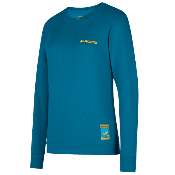 Tričko dlhý rukáv La Sportiva Climbing on the Moon Sweatshirt Women Turchese/Giallo