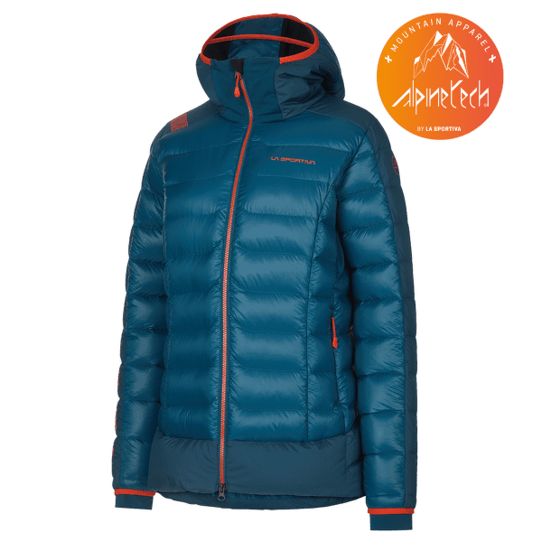 Bunda La Sportiva DOLENT DOWN JACKET Women Storm Blue/Cherry Tomato
