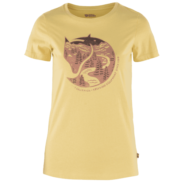 Triko krátký rukáv Fjällräven Arctic Fox Print T-Shirt Women Mais Yellow