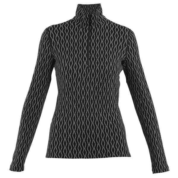 Triko dlouhý rukáv Icebreaker Merino 260 Vertex LS Half Zip On-Piste Women BLACK/SNOW/J
