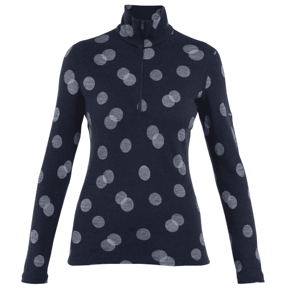 Tričko dlhý rukáv Icebreaker Merino 260 Vertex LS Half Zip Falling Flakesl Women MIDNIGHT NAVY/SNOW/J