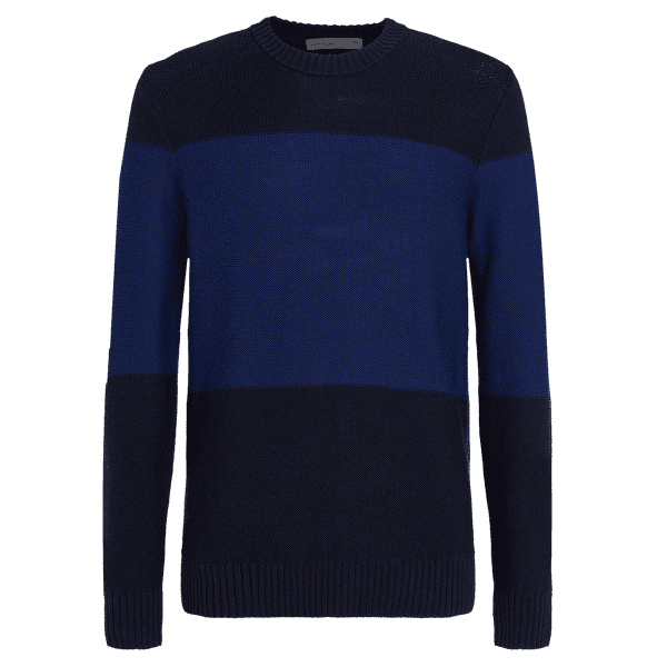 Sveter Icebreaker Waypoint Crewe Sweater Men MIDNIGHTNAVY/ROYALNAVY/CB