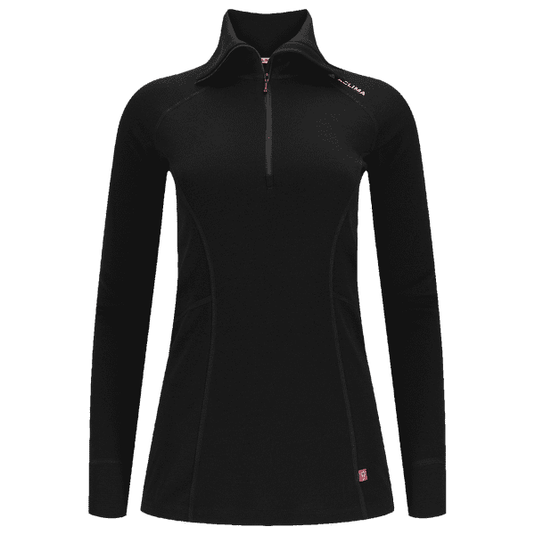 Triko dlouhý rukáv Aclima WarmWool Polo Women Jet Black