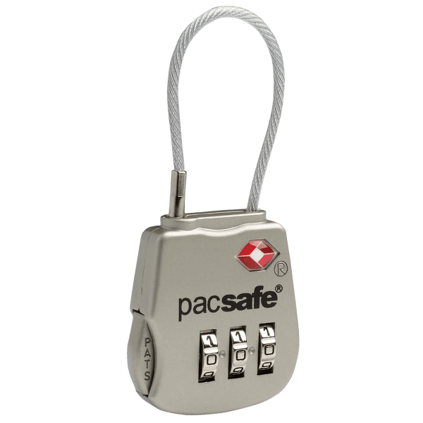 Zámek Pacsafe Prosafe 800 Combination Cable Padlock 705 SILVER