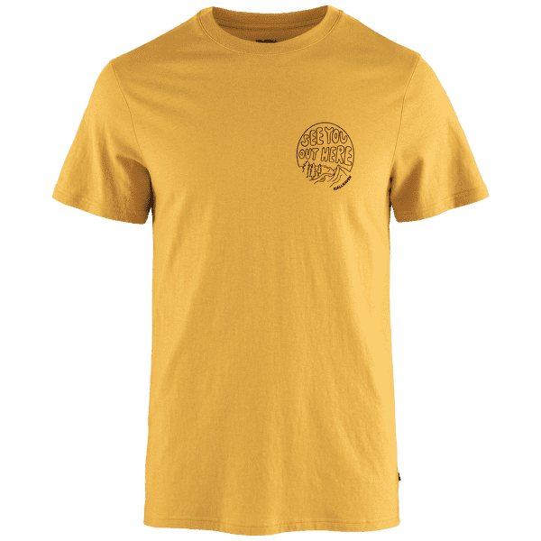 Tričko krátky rukáv Fjällräven Hemp Blend Out Here T-shirt Men Ochre