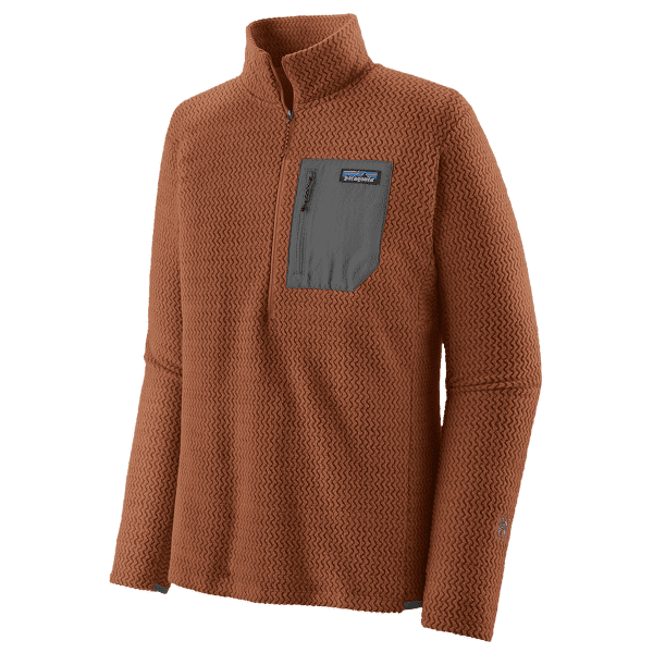 Mikina Patagonia R1 Air Zip Neck Men Robin Brown