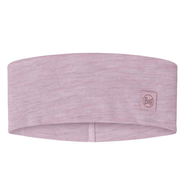 Čelenka Buff MERINO WIDE HEADBAND SOLID SOLID LILAC SAND