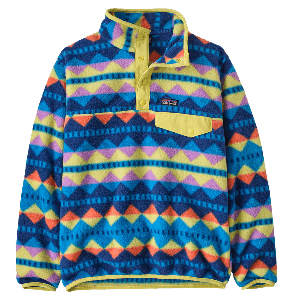 Mikina Patagonia Lightweight Synch Snap-T Pullover Kids Diamond Stripe: Uplift Blue