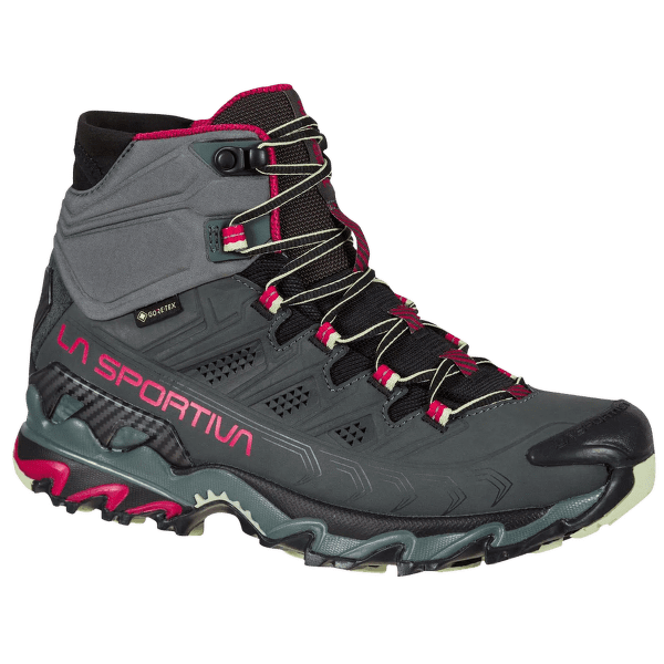 Topánky La Sportiva Ultra Raptor II Mid Leather Wide GTX Women Charcoal/Cerise