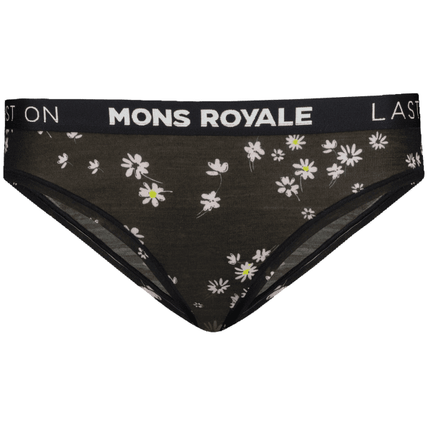 Nohavičky Mons Royale Folo Merino Briefs Black Daisy