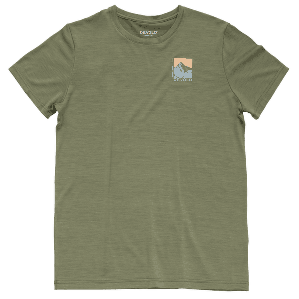 Tričko krátky rukáv Devold Classic Summit Tee Men 404A LICHEN