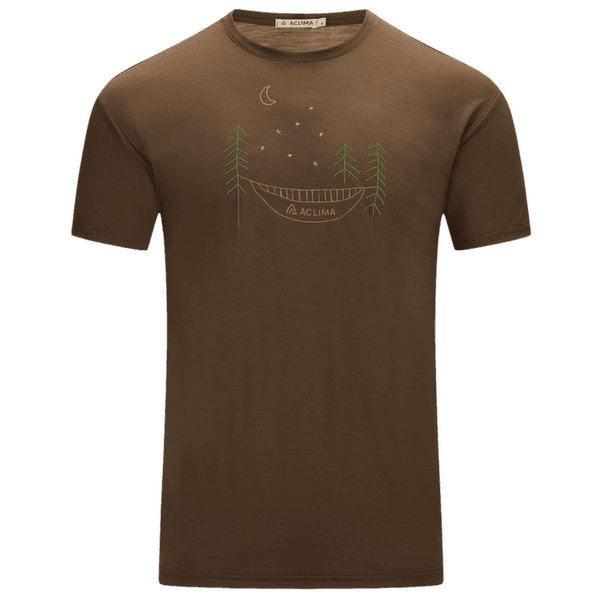 Tričko krátky rukáv Aclima LightWool 140 Classic Tee Forest Men Dark Earth