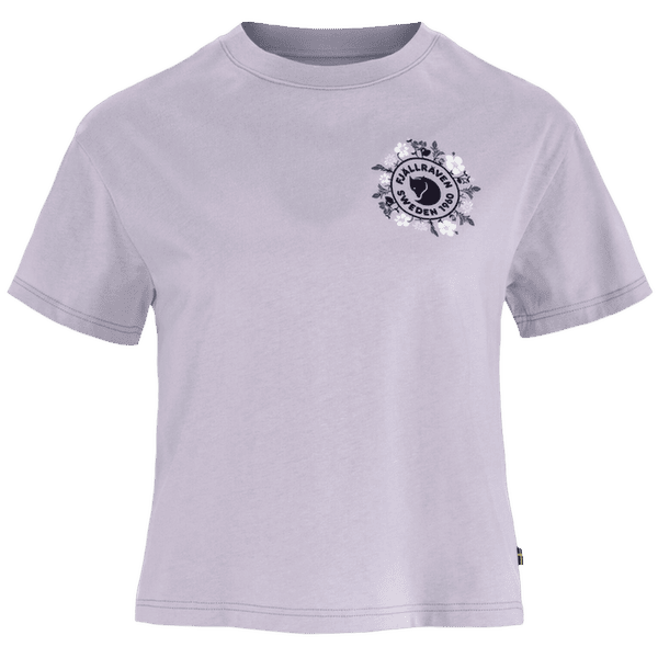 Tričko krátky rukáv Fjällräven Fjällblomster Logo T-Shirt Women Lavender Mist