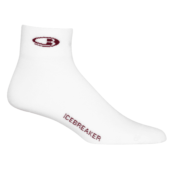 Ponožky Icebreaker Run+ Ultra Light Mini Women (104216) WHITE/BRAZILWOOD
