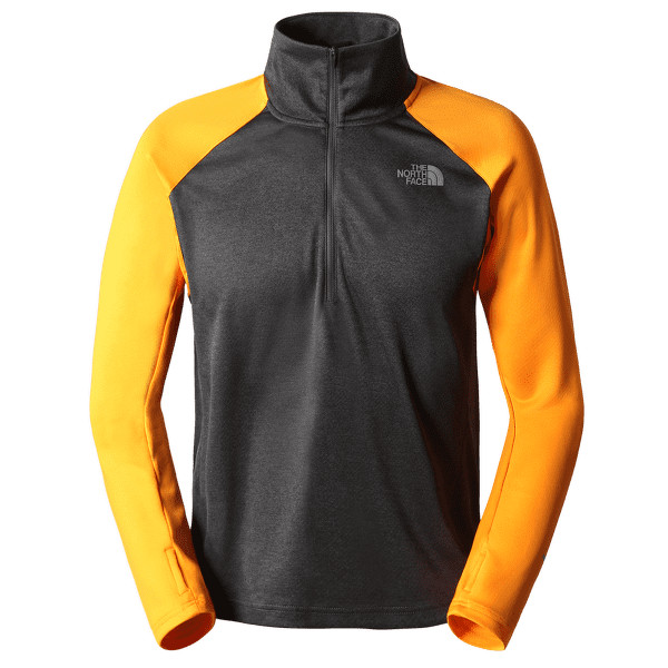 Triko dlouhý rukáv The North Face 1-4 ZIP RUN FLEECE Men TNF BLACK/CONE ORANGE