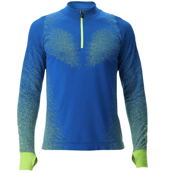 Tričko dlhý rukáv UYN RUNNING EXCELERATION SHIRT LS ZIP UP Men Lapis/Lime