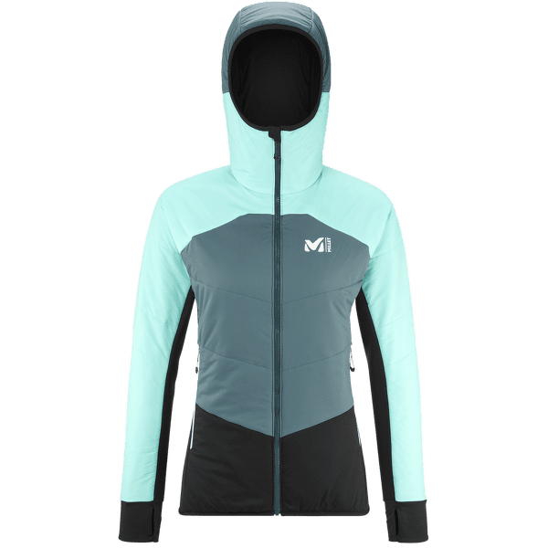 Bunda Millet White Primaloft Hoodie Women BLACK/ARUBA